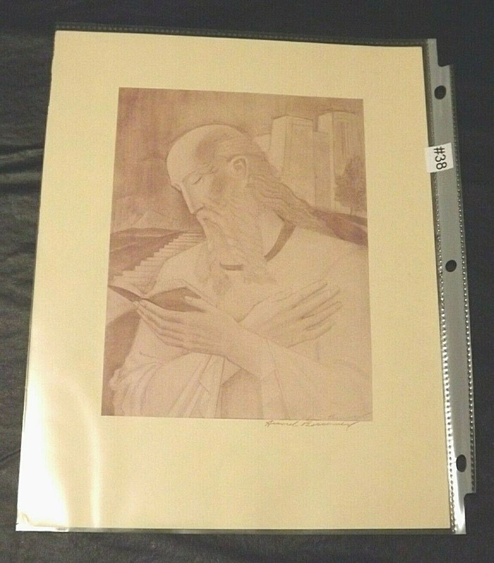 SEPIA PRINT BY AURIEL BESSEMER UNTITLED 5 1/2 BY 7 1/4 INCHES #38