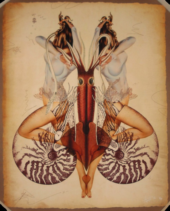 Handiedan Nerevalis Giclee Art Print # 2/35 Digitally Signed 20″ x 25″ Pin-Up