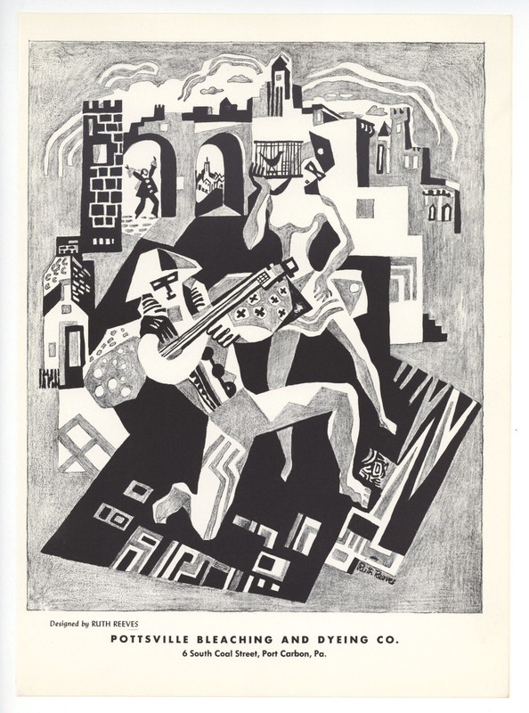 Ruth Reeves original lithograph – printed in 1955 c