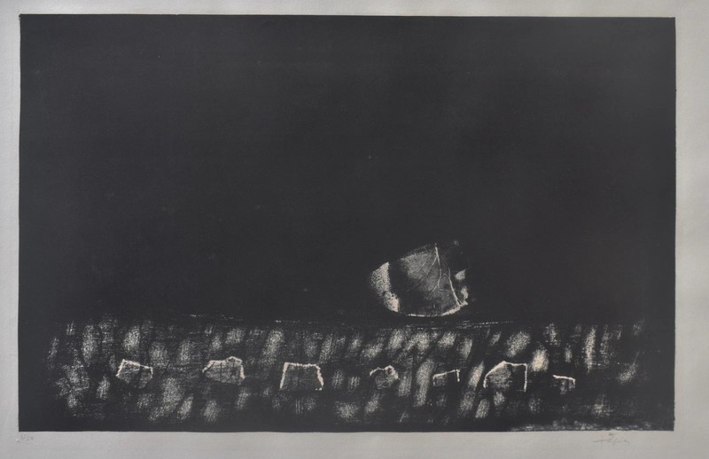 ANTONI TAPIES, Large Original Signed & Numbered (35/50) in pencil.