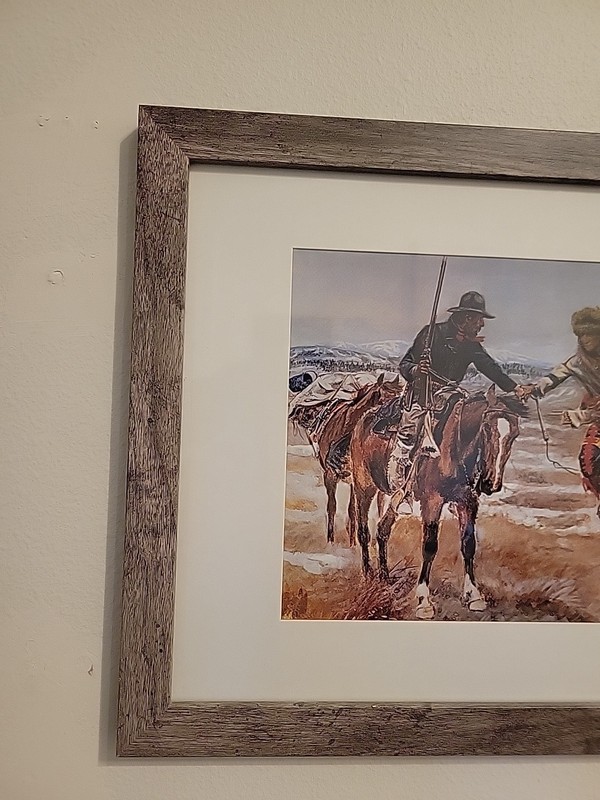 Doubtful Handshake by Charles Marion Russell Print Cowboy and Indian Horseback gallery