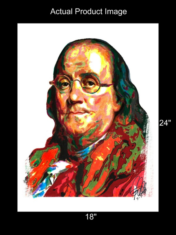 Benjamin Franklin Founding Fathers USA Politics Poster Print Wall Art 18x24 gallery