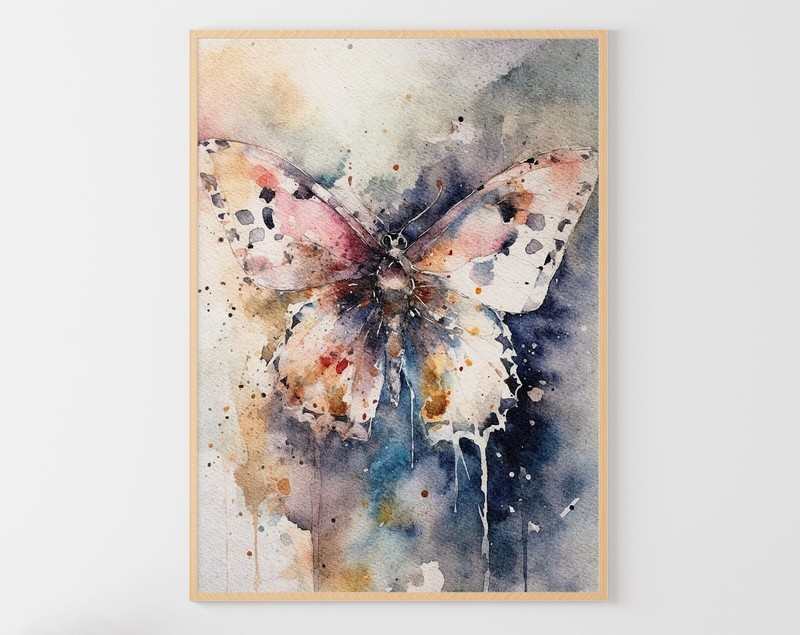 Butterfly Watercolor Painting Print High Quality choose sizes