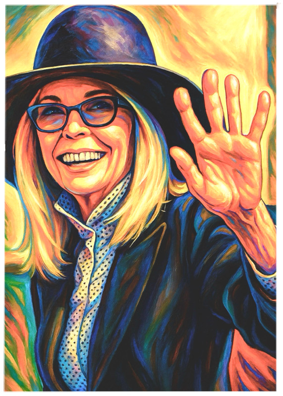 DIANE KEATON * Fun Novelty * CELEBRITY * Art Card * ATC ACEO