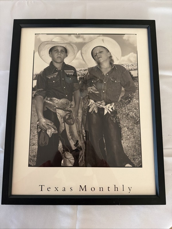 Texas Monthly Framed Print 21×17 “Rodeo Texas USA” 1992 By Mary Ellen Mark