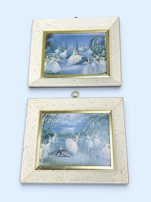 VTG 1950s ballerina Prints Paintings Carlotta Edward L’ Aiglon Swan Lake Giselle