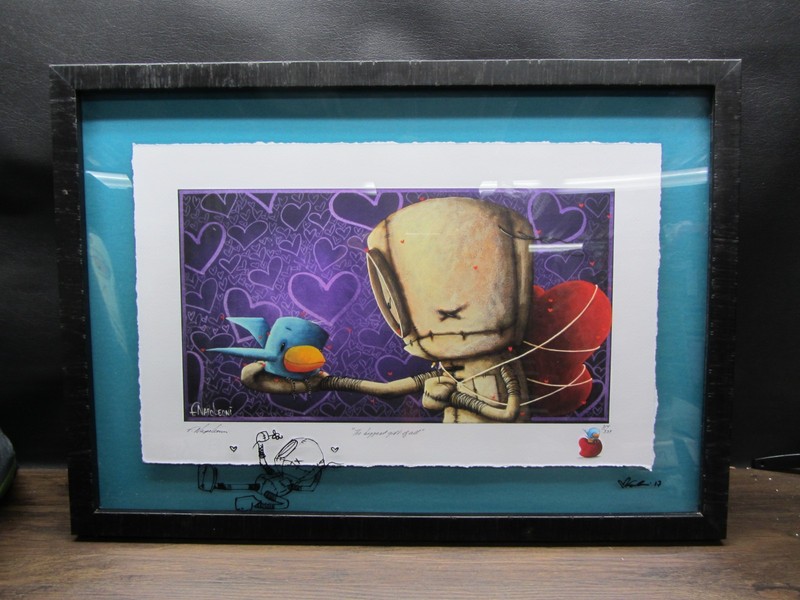 Fabio Napoleoni 18″by 12″ COA 314/337 Framed 24 by 17 inches W COA 2013