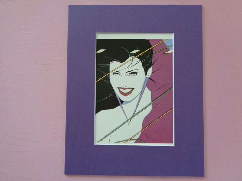 Patrick Nagel Duran Duran Rio Album Cover Purple Mat Art Print 80s gallery