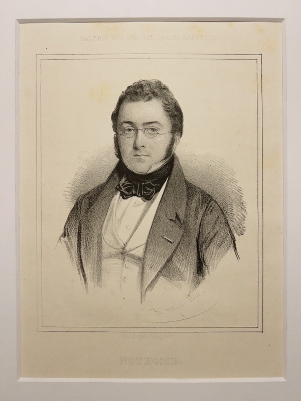 PORTRAIT NOTTHOMB ANTIQUARIAN LITHOGRAPH 1840 GALLERY ENGRAVING GRAPHIC RARE