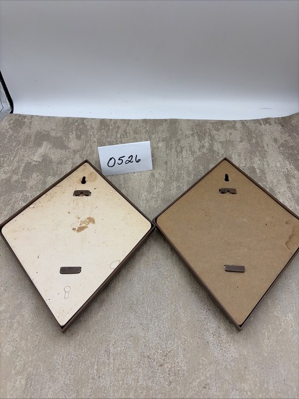 Vintage 60’s Ozz Franca Big Eyes Boy And Girl Prints In Plastic Frame Rare gallery