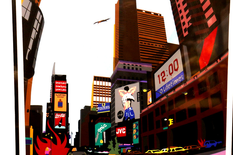 A Ripple in Time Square Serigraph Adrienne Tammara Beck 1992 Signed 4/80 Matted gallery