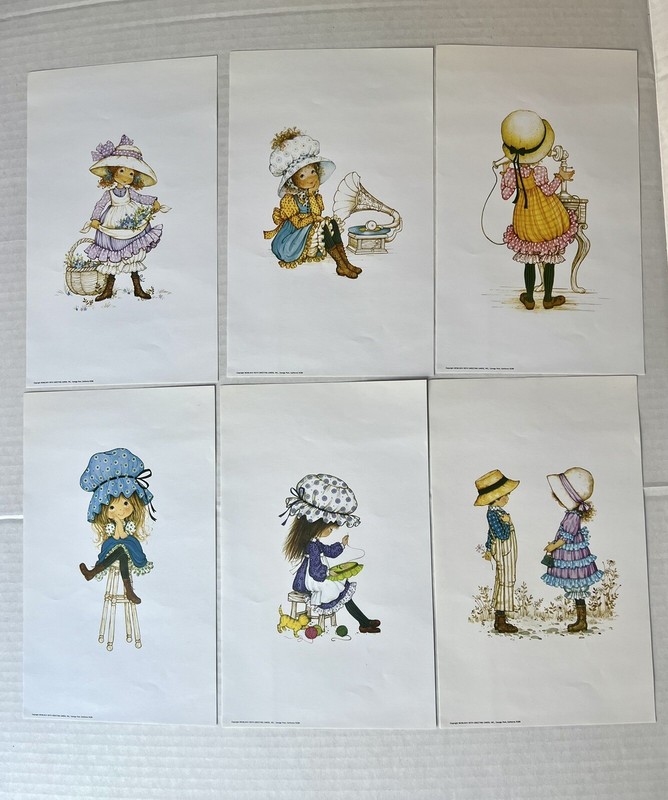 1974 Petticoats And Pantaloons Paper Art 6 Prints 8-1/2 x 5-1/4” #6280 Vintage gallery