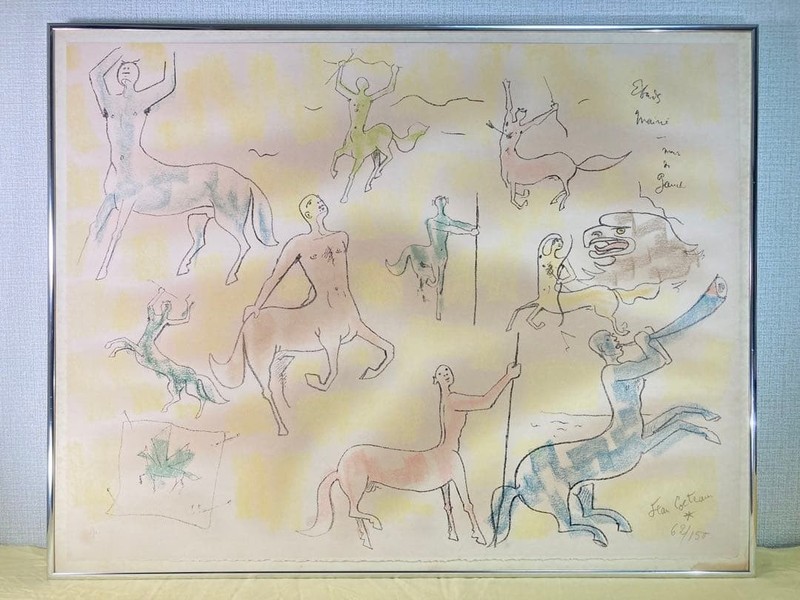 Jean Cocteau Signed Lithograph “Centaure I” 1955 Centaur Art 62/150