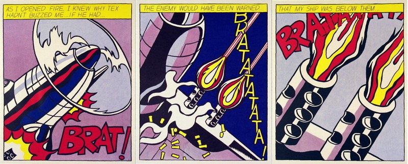 Roy Lichtenstein As I Opened Fire Triptych Set of 3 Prints Stedelijk Museum 1983
