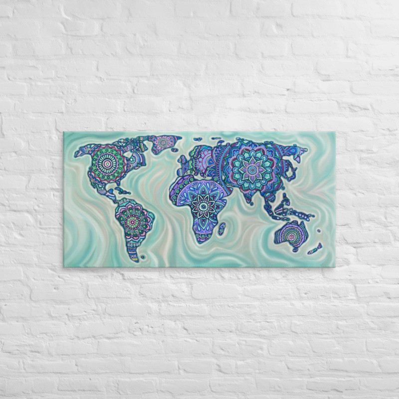 Worldly Rapture – 24×48″ Canvas Print – Limited Print Quantity