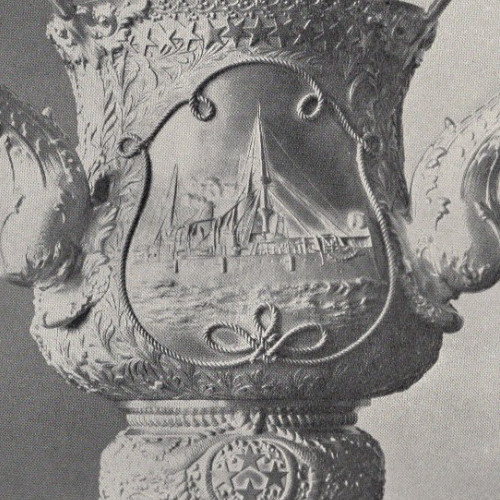 Ornate Repoussé Work Silver Tiffany & Company – 1892 Original Antique Engraving