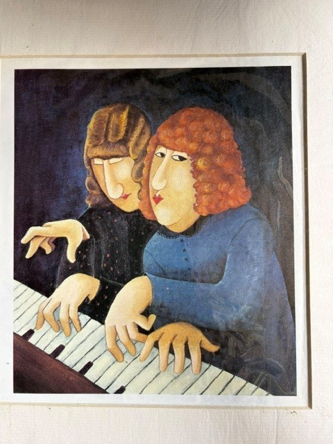 Beryl Cook Print ‘Pianists’