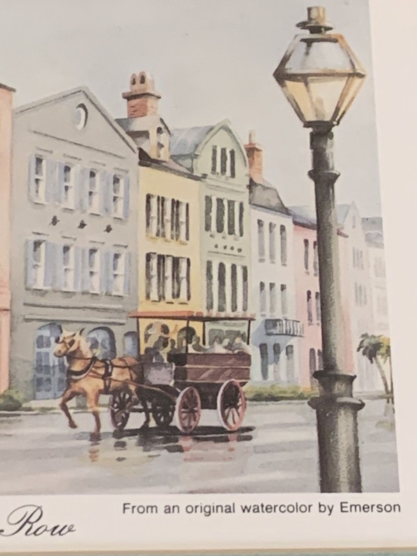 2 Emerson Gold Wood Framed Prints RAINBOW ROW and SAND & SEA Charleston SC gallery