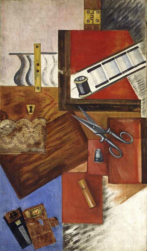 Olga Rozanova – Workbox (1915) Russian Cubism – 17″ x 22″ Fine Art Print