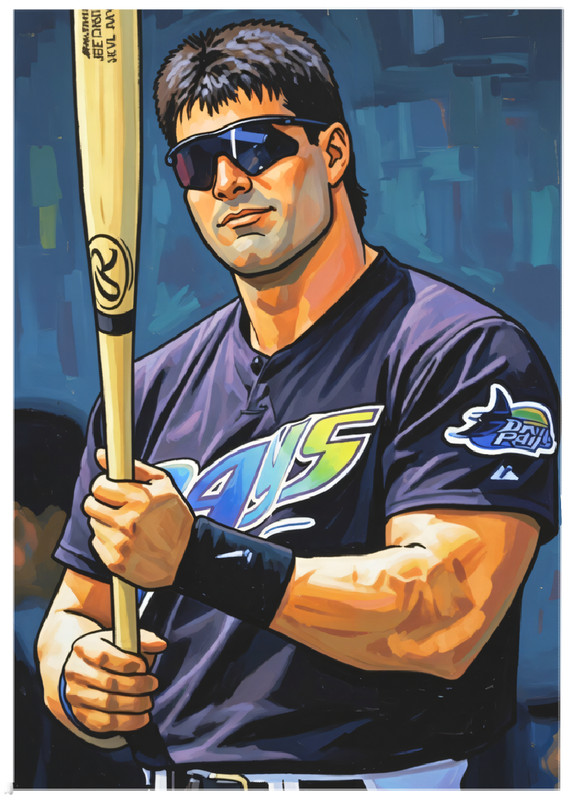 JOSE CANSECO * Tampa Bay Rays * BASEBALL * Novelty Art Card * ATC ACEO