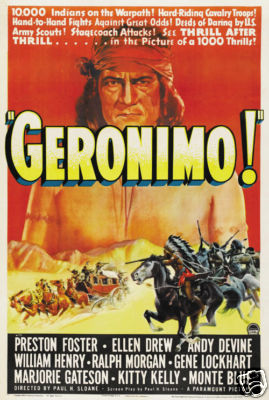 Geronimo 1939 Preston Foster vintage movie poster print