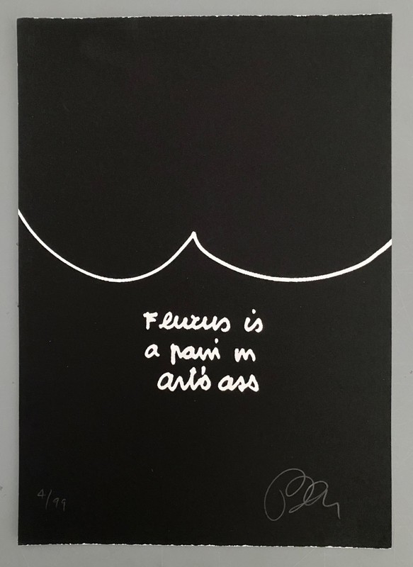 BEN VAUTIER s/n print FLUXFAX portfolio 1994 - fluxus Nam June Paik Maciunas