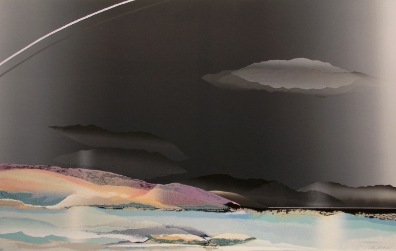 Elba Alvarez "Winter" Hand Signed Numbered Textured Serigraph, Make an Offer!