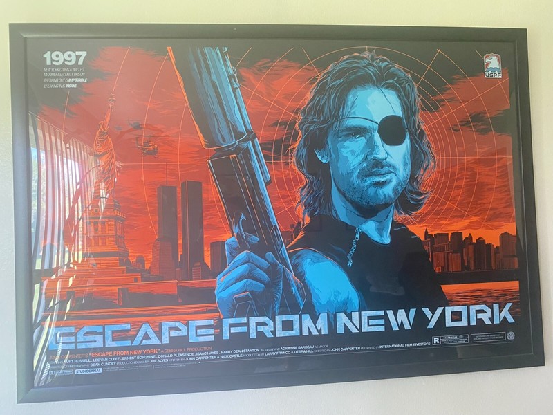 FRAMED Ken Taylor ESCAPE FROM NEW YORK Print MONDO Poster Numbered /350 FREE S&H gallery