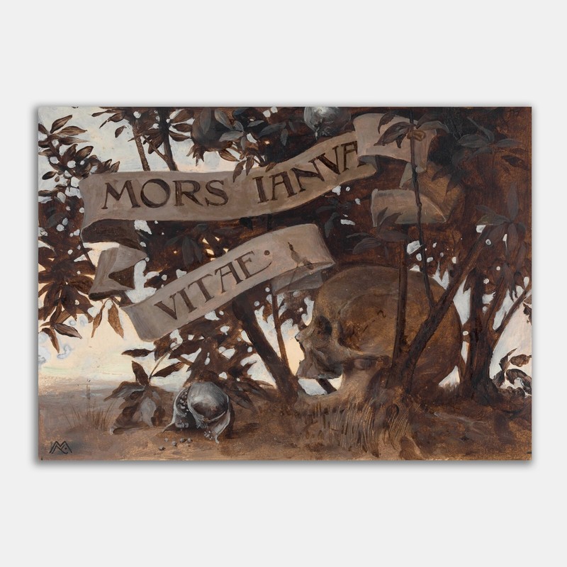 Memento Mori Koloman Moser ARCHIVAL QUALITY Art Print Mors Janua Vitae Vanitas