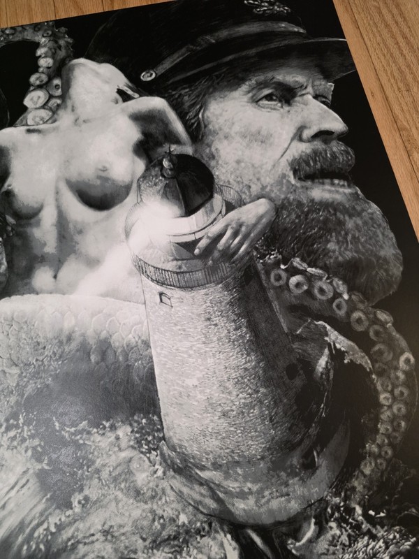 The Lighthouse by Dasha Pliska Screenprint Poster Limited 2020 print A24 gallery