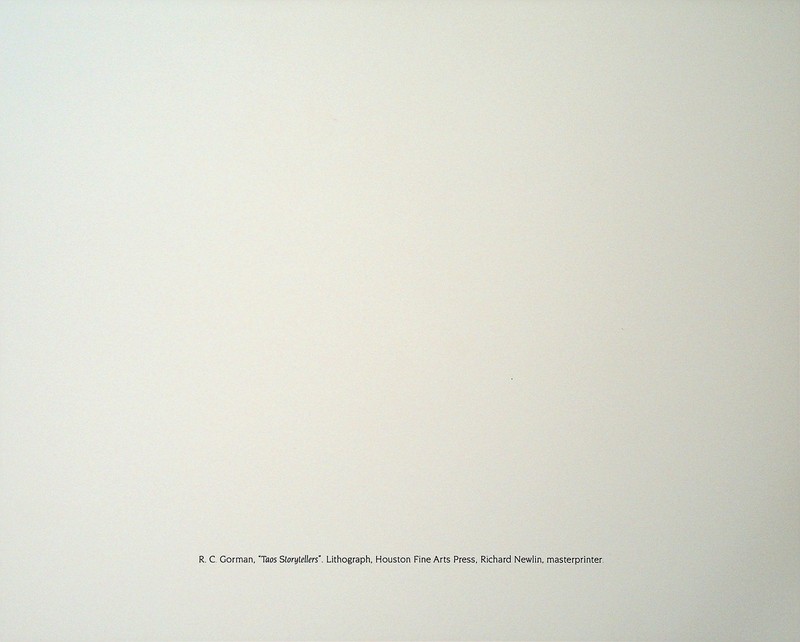 R.C. Gorman — "Taos Storytellers" Pencil-Signed Lithograph, 8.5×11 gallery