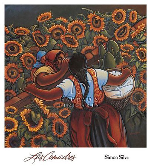 Las Comadres Art Print by Simon Silva 18 x 20″ Paper Size New Unframed