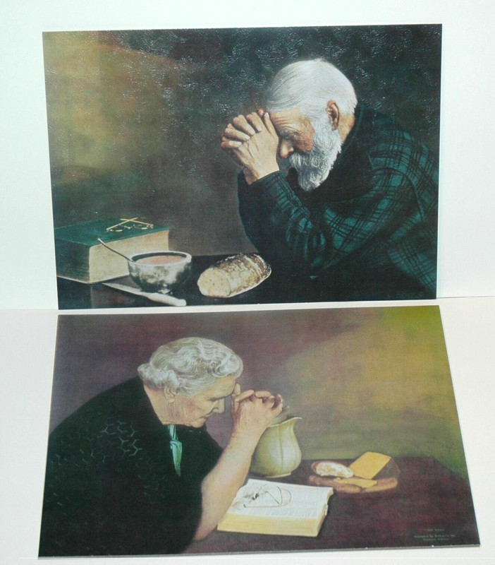 Eric Enstrom Jack Garren GRACE AND GRATITUDE 16x20 Textured Mounted Paper Set