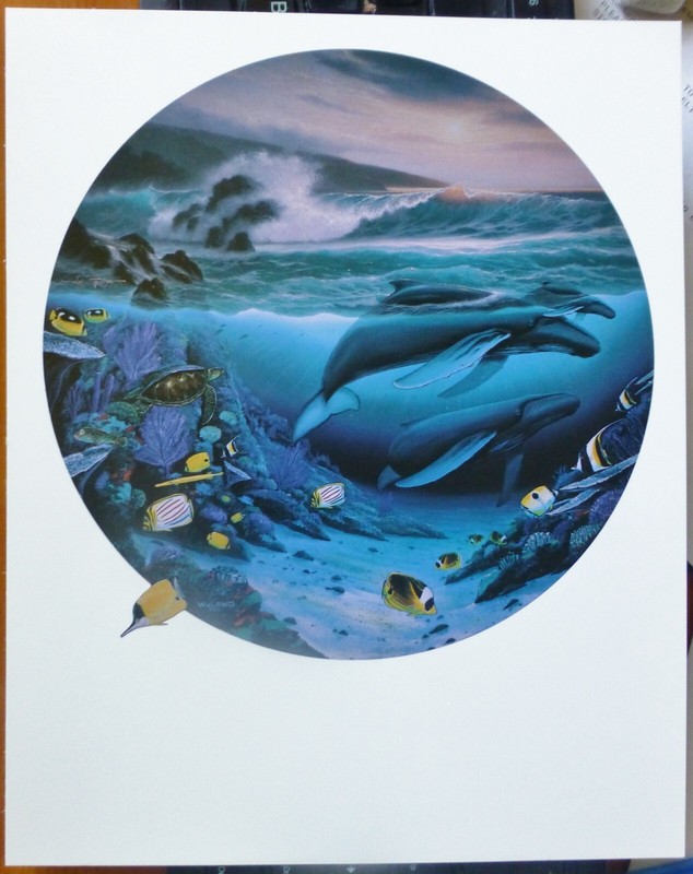 Whale Waters Robert Wyland Studios & Roy Tabora Reef Fish Ocean Nature art gallery