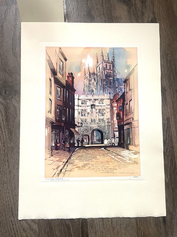 Canterbury Cathedral Canterbury England by Al Mettel Print 12 x 17 gallery