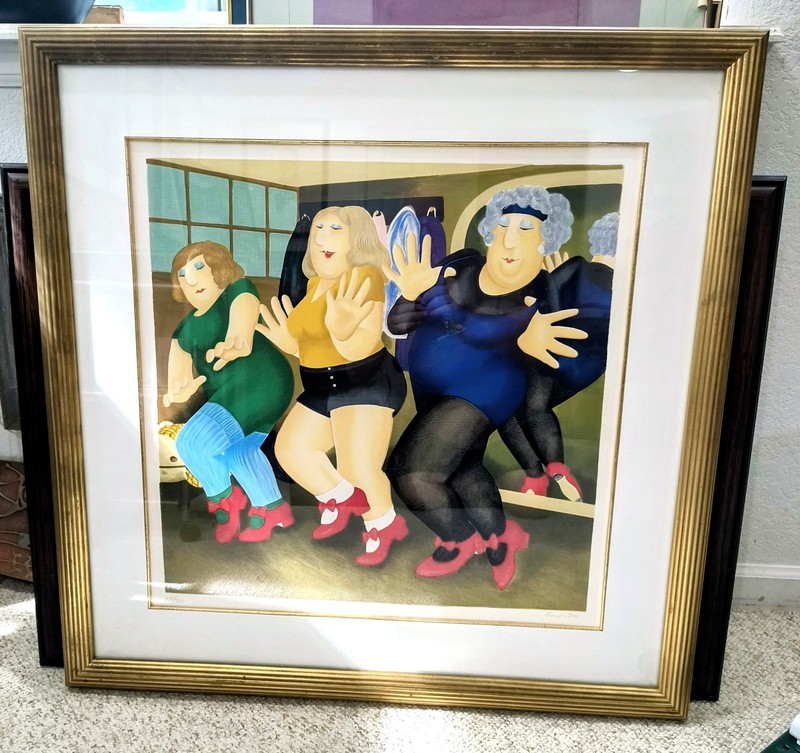 Beryl Cook » Dancing Class » Rare serigraph, purchased new early 2000, Fine art.