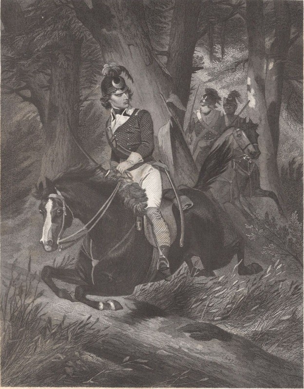 Francis Marion – American Revolution Original 1862 Engraving Alonzo Chappel
