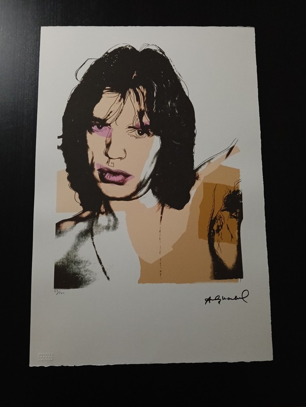 ANDY WARHOL Numbered Litho Poster 15×22,5″ POP ART Mick Jagger