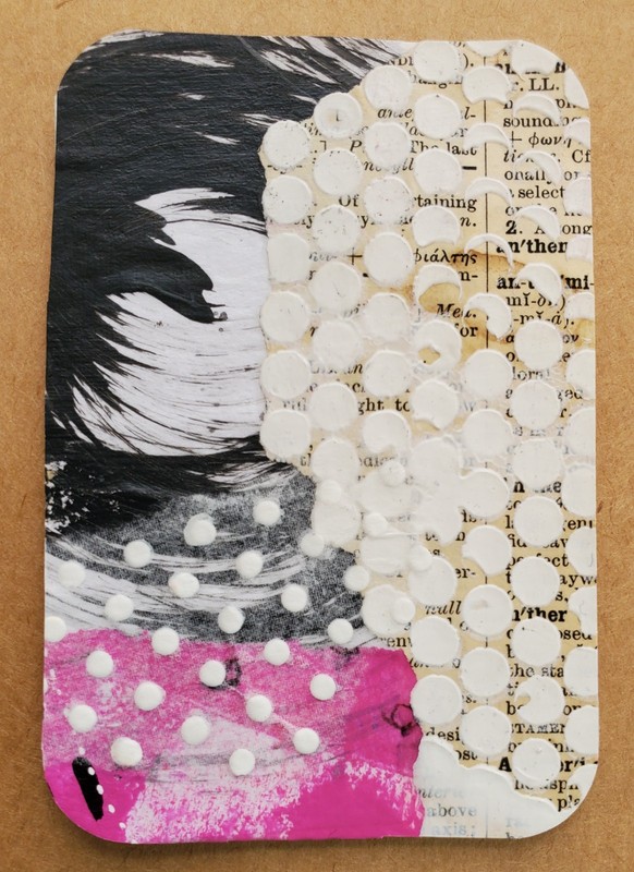 ACEO Original Collage Art 2.5″ x 3.5″ Numbered And Signed OOAK Mixed Media
