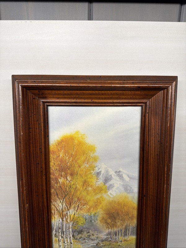 Vintage Peggy Bingham Framed Print Aspen, Mountains Landscape P0 gallery