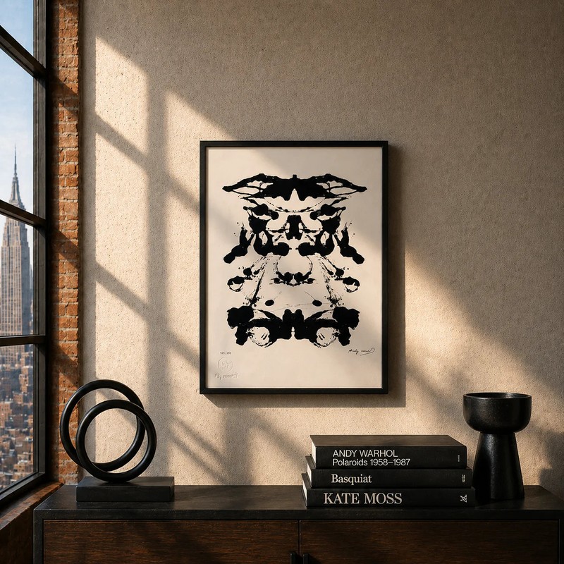 Andy Warhol Rorschach Lithograph on Arches 300gsm 16.5x23in (42x59 cm) gallery