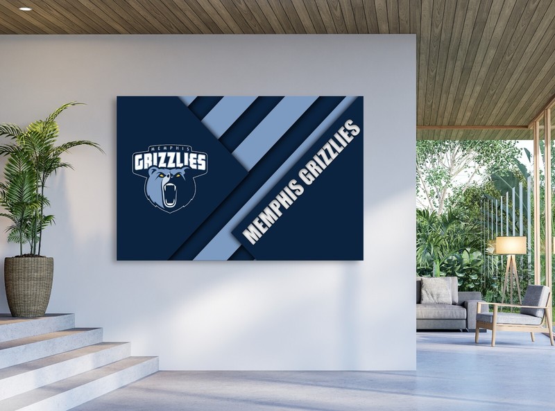 Memphis Grizzlies NBA Team Logo Basketball Wall Art Print Gift POSTER CANVAS gallery