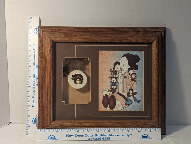 Vtg 1985 Sherirene Burrage, Signed / Numbered, Framed Native American Print. gallery