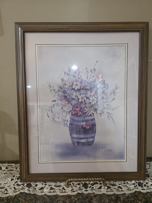 Edward Art Products Framed Print Potted Florals by Hollis Van Meter 18×22