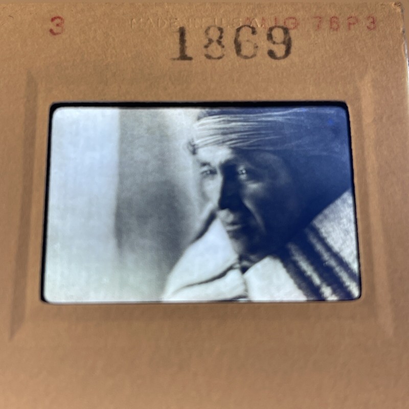 Edward Curtis “Jemez Fiscal” Pueblo Native American 35mm Art Slide 1869