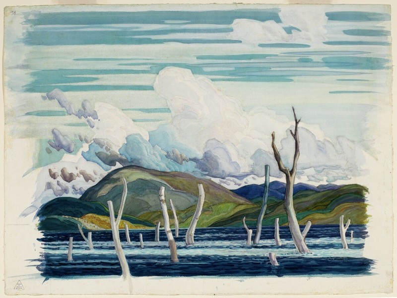 Franklin Carmichael – Wabajisik Drowned Land (1929) – 17″ x 22″ Fine Art Print