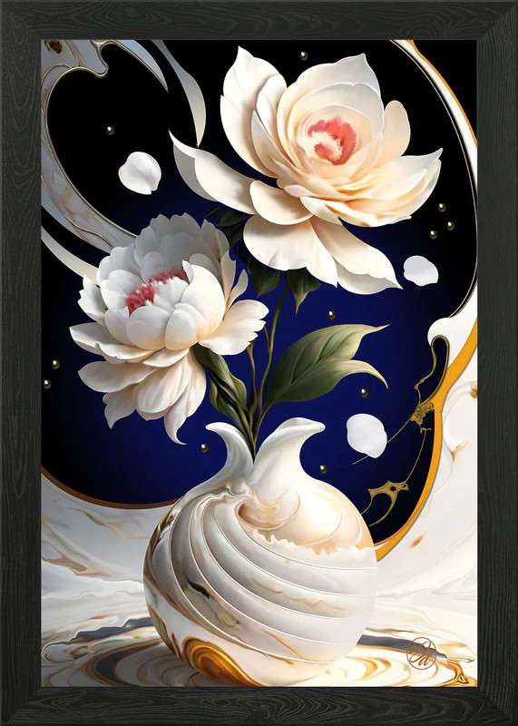 The Scent of Gardenias Framed Wall Art Poster Canvas Print Picture