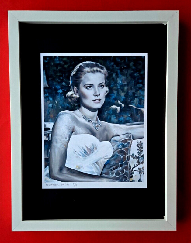 💎ALEXANDER DULAC | GRACE KELLY MONACO Hand Signed Authentic Print Ed.of 10 COA+