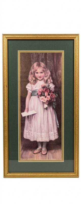 The Love Letter By Charles Trevor Garland Victorian Painting Art Print Framed
