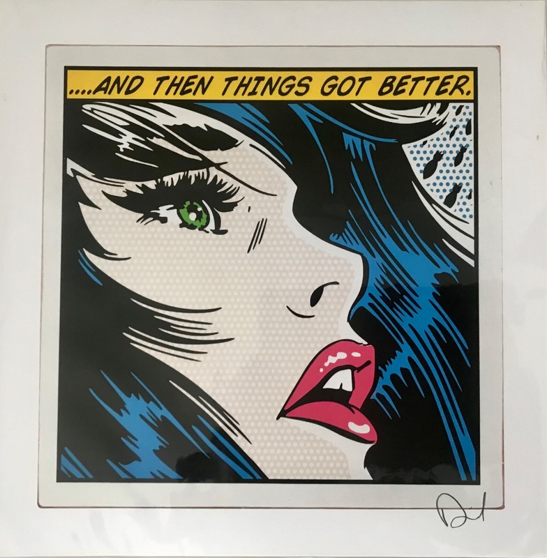 DENIAL – And Then Things Got Better – Signed – AP Like DFace Banksy Faile 1XRUN